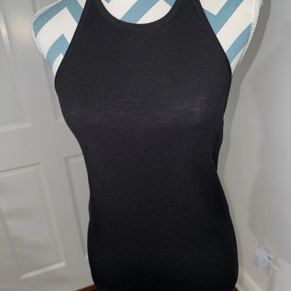 St. John Shirt Medium Black New With Tags